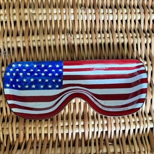 ENAMELED God Bless America USA Flag Kelvin Chen Enamel Painted
Eyeglass Holder